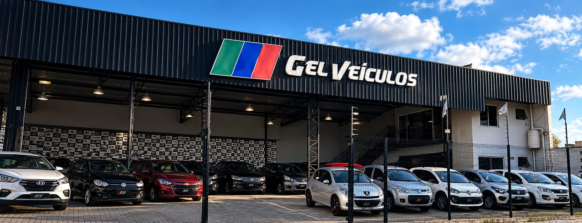 Fachada da Gel Veículos no Capão Raso, em Curitiba